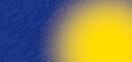 el fondo azul en forma de panal tiene un espacio de copia de color amarillo, fondo azul y amarillo poligonal, hexágono en relieve vector