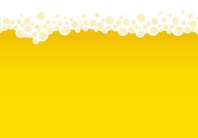 Beer with foam and bubbles background have blank space. Soft drinks background vector template.