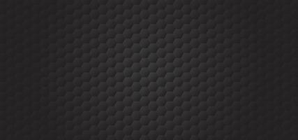 Honeycomb shape black Background, polygon black backdrop, light and shadow on black metal, Embossed Hexagon vector
