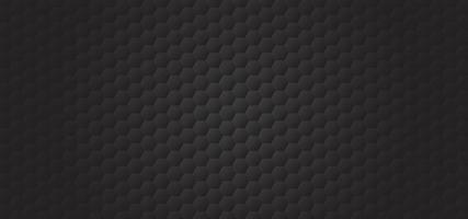 Honeycomb shape black Background, polygon black backdrop, light and shadow on black metal, Embossed Hexagon vector