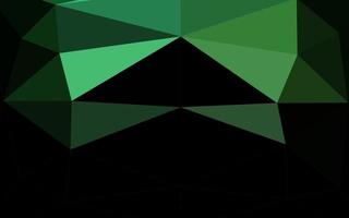 Dark Green vector triangle mosaic template.