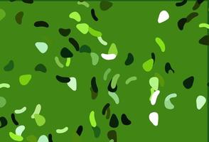 Light Green vector template with memphis shapes.