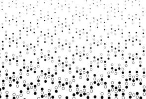 Light Black vector background with bubbles.