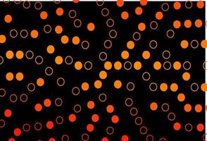 Dark Orange vector texture with disks.