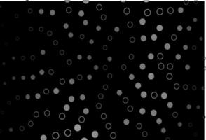 Dark Silver, Gray vector pattern with spheres.