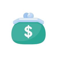 A wallet for storing large amounts of cash. vector