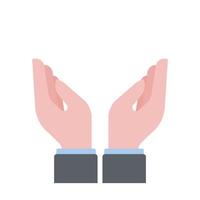 hand gestures of business people element for finance vector