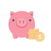 financial piggy bank Ideas for saving money for the future vector