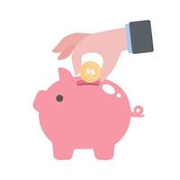 financial piggy bank Ideas for saving money for the future vector