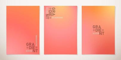 Grapefruit gradient set of banners backgrounds, applicable for social media posts, ads campaign, sign corporate, business product, seasonal marketing, advertisement, video and animation backgrounds vector