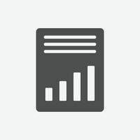 Accounting vector icon. Isolated management icon vector design.