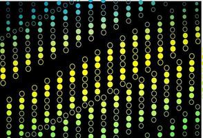 Dark Green, Yellow vector template with circles.