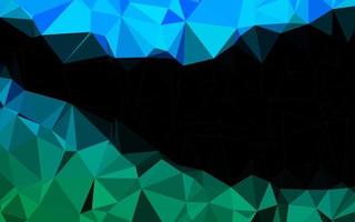 Light Blue, Green vector polygon abstract background.