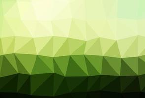 Dark Green vector polygon abstract background.