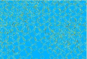 Light blue, yellow vector cover with spots.