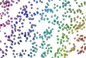 Light Multicolor, Rainbow vector pattern with spheres.