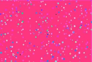 Light Pink, Blue vector cover in polygonal style with circles.