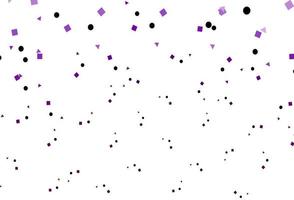 Light Purple vector template with crystals, circles, squares.