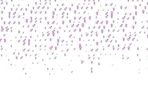 Light pink vector background with gender symbols.