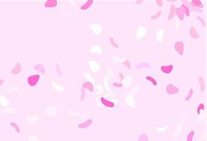 Light Pink vector pattern with chaotic shapes.