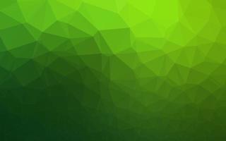 Light Green vector shining triangular template.