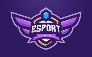 plantilla de logotipo de esports para equipo de juego o torneo vector