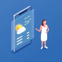 Weather Forecast Composition vector
