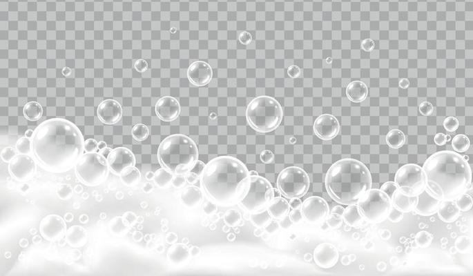 White Foam Realistic Concept