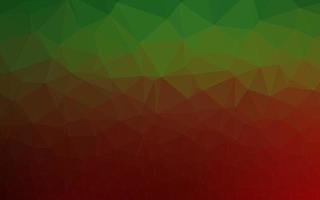 Light Green, Red vector abstract polygonal cover.