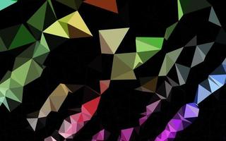 Light Multicolor, Rainbow vector triangle mosaic cover.