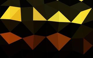 Dark Orange vector shining triangular pattern.