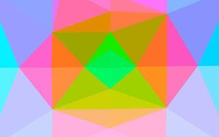 Light Multicolor, Rainbow vector blurry triangle pattern.