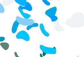 Light Blue, Green vector backdrop with abstract shapes.