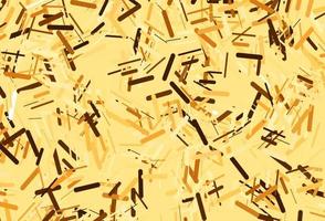 Dark yellow, orange vector template with repeated sticks.