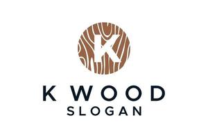 Wood logo woodwork wooden logo design vector image