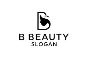 logotipo para empresa de belleza de salón de mujeres vector