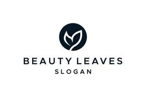 Luxury leaf logo vector image