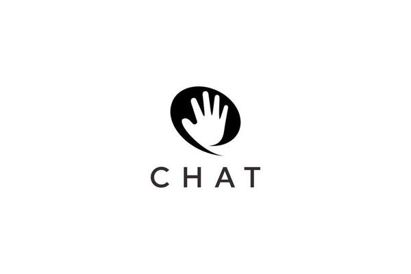 hello and chat symbol