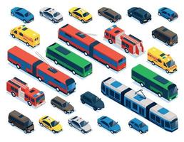 Isometric Public Transport Collection