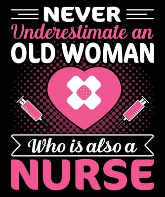 Nurse Typography T-Shirt Design.