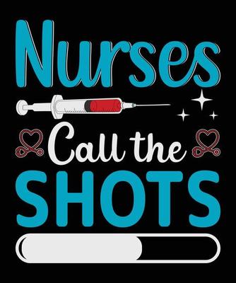 Nurse Typography T-Shirt Design.