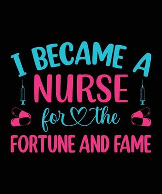 Nurse Typography T-Shirt Design.