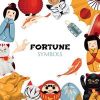 Fortune Symbols Japanese Composition
