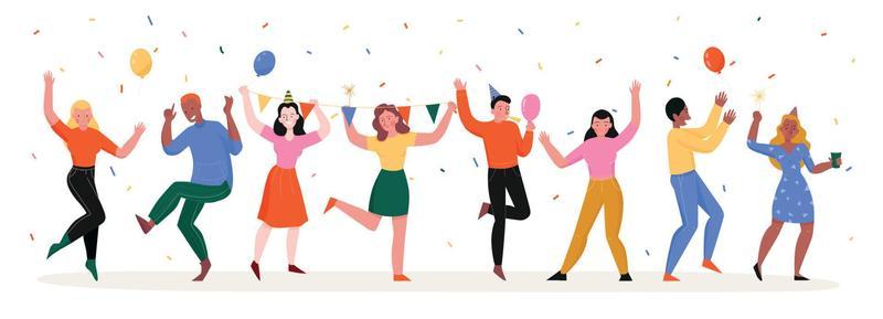 Mass Event Party Illustration