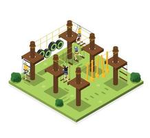 Extreme Entertainment Isometric Composition vector