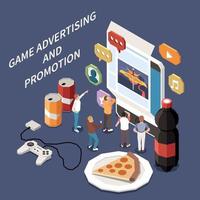 Game Development And Promotion Concept vector