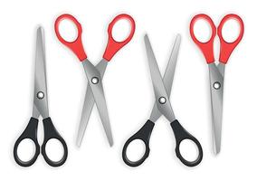 Realistic Scissors Set vector