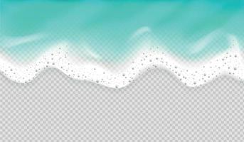 Sea Wave Foam Realistic Composition vector