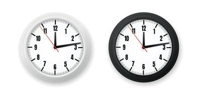 Office Wall Clock Set vector