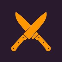 Knives vector sign